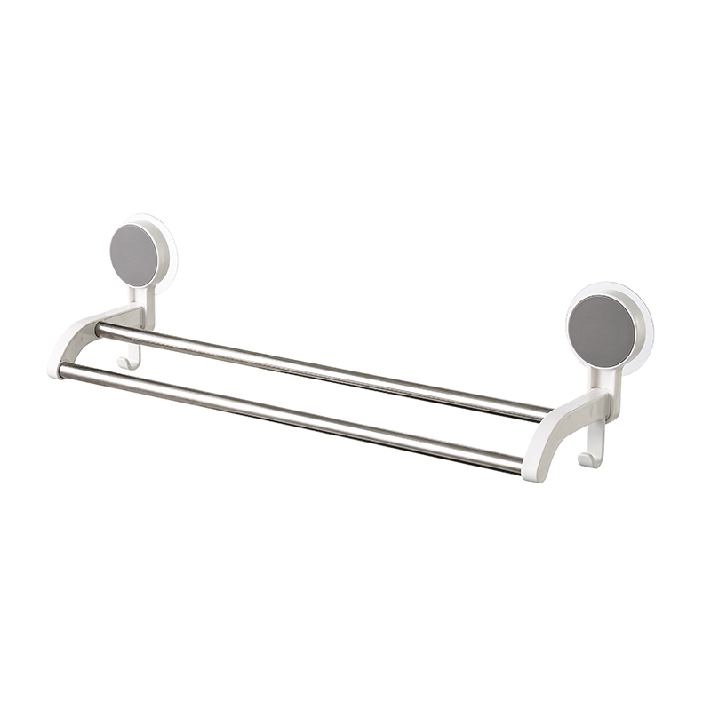 double poles towel rack