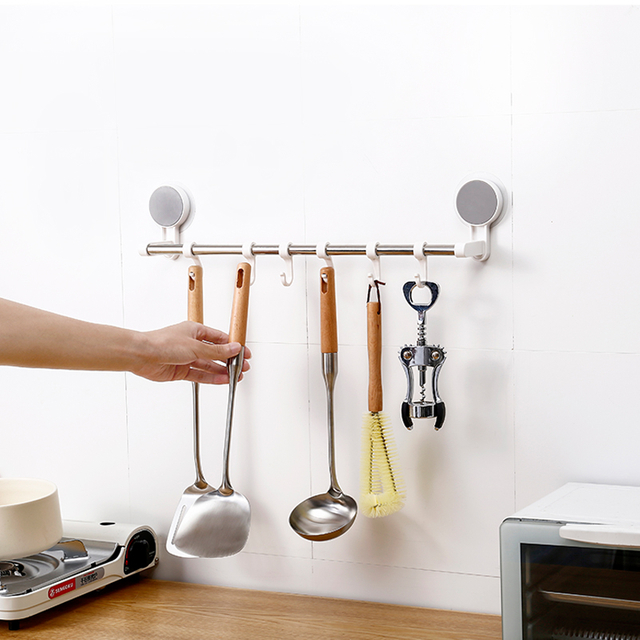 Adhesiven Wall Mounted rack with hooks