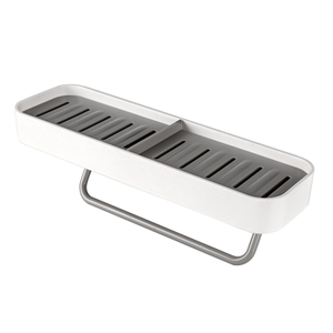 Wall Mounted Soap Dish with Towel Rack