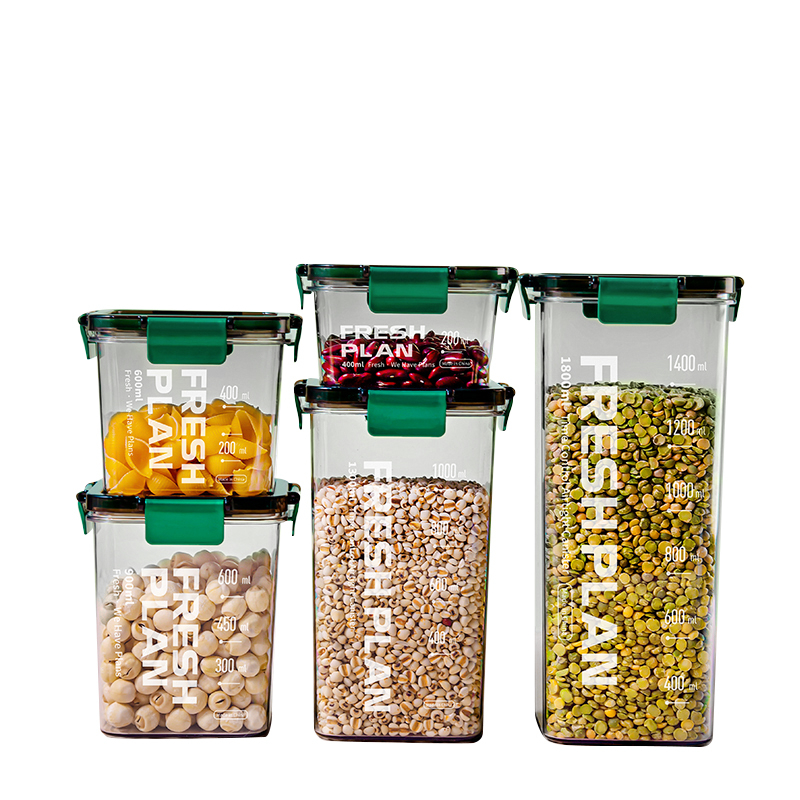 Kitchen Organizer Plastic Grain Storage Containers