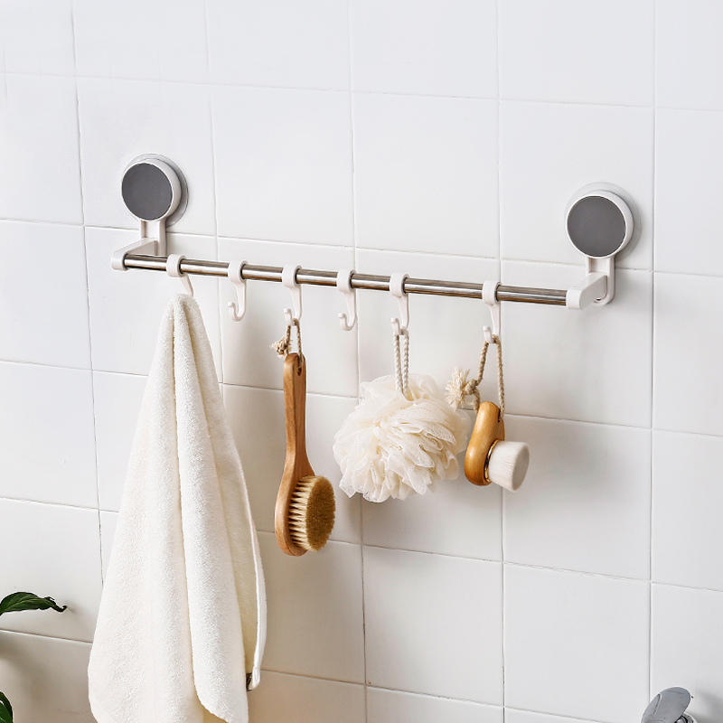 Adhesiven Wall Mounted rack with hooks