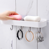 Soap Rack with Hooks