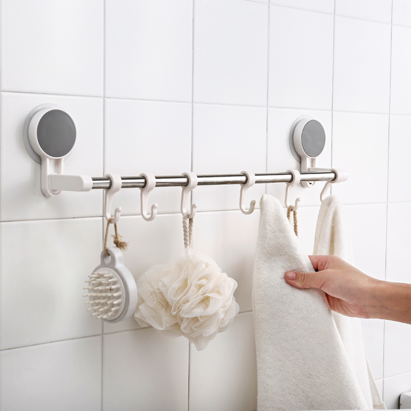 Adhesiven Wall Mounted rack with hooks