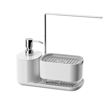 Liquid Soap Dispenser with Rag Holder