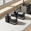 Liquid Soap Dispenser with Rag Holder