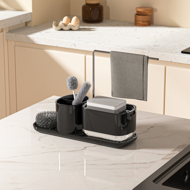 Soap Dispenser with Rack