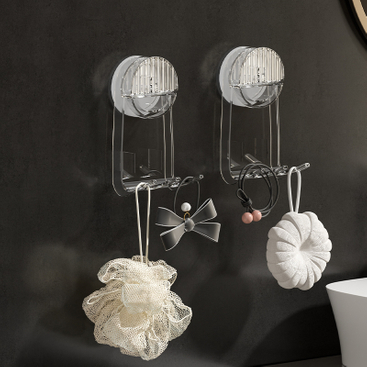  Drill-Free Wall Mounted Vacuum Suction Cup Hooks Holder Flexible Hanging Hanger for Bathroom Kitchen Accessories