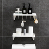 Wall Mounted Storage Rack with Hooks