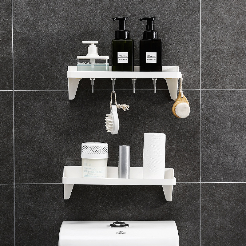Wall Mounted Storage Rack with Hooks