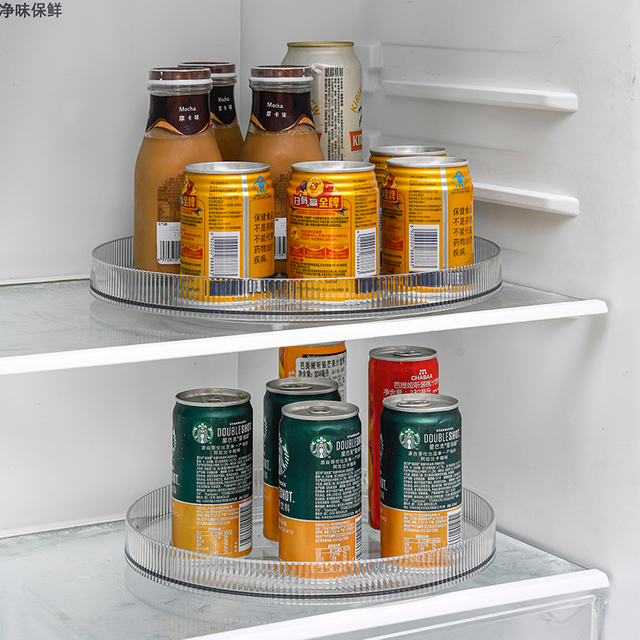 360-degree Multi-functional rotating storage box rack shelf turntable cosmetic seasoning bottle storage tray