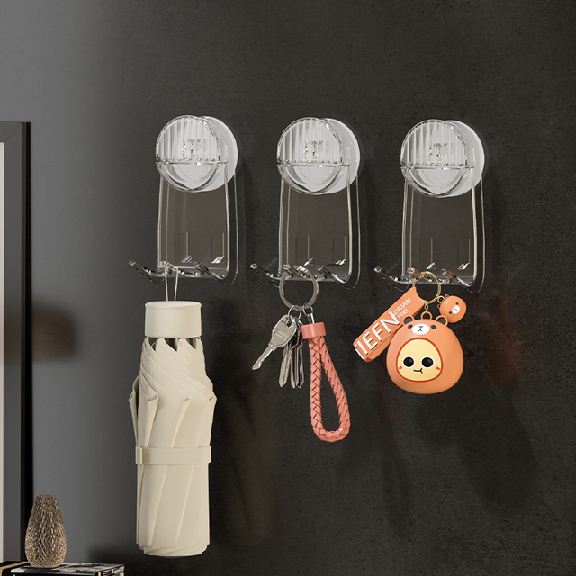  Drill-Free Wall Mounted Vacuum Suction Cup Hooks Holder Flexible Hanging Hanger for Bathroom Kitchen Accessories