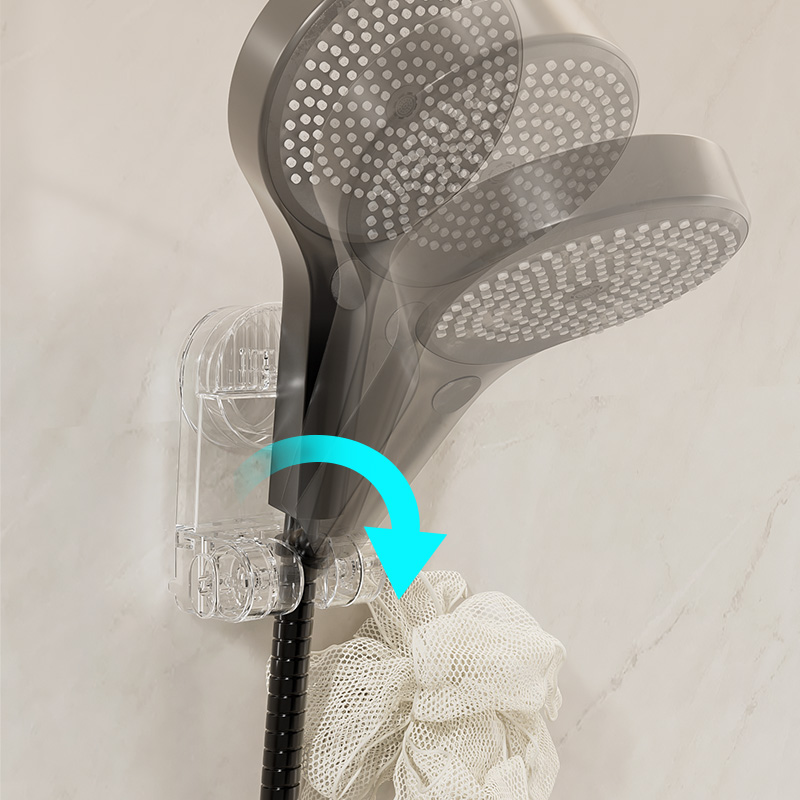 Wholesale All-Claer Multifunctional Bathroom Shower Head Holder Powerful Suction Cup Storage Rack OEM ODM Packing Box