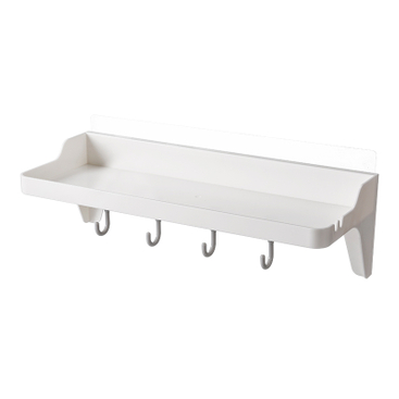 Wall Mounted Storage Rack with Hooks