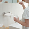 Wall-mounted toothbrush holder cup