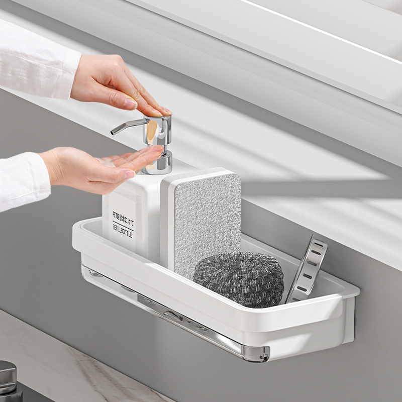 Wall mounted Storage Rack with Drain Tray