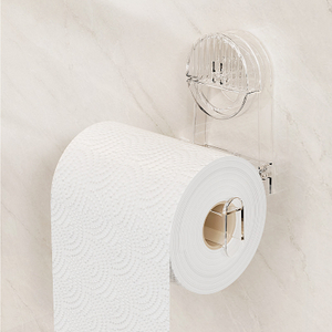Suction cup paper holder storage rack