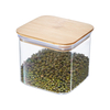 Clear Airtight Canister with Bamboo Lid