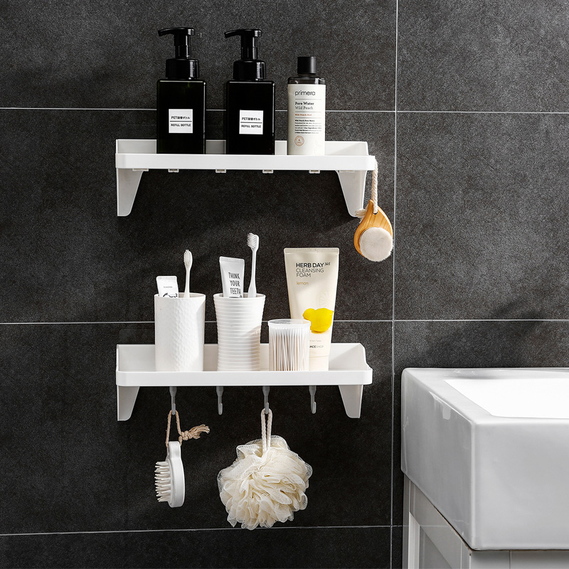 Wall Mounted Storage Rack with Hooks
