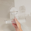 Suction cup paper holder storage rack