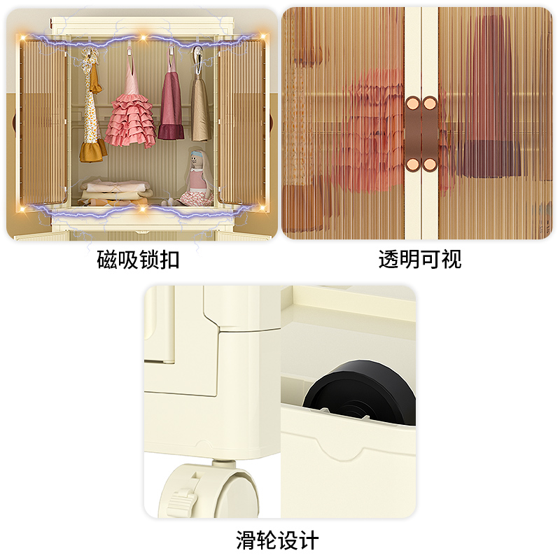 Plastice Closet with wheels