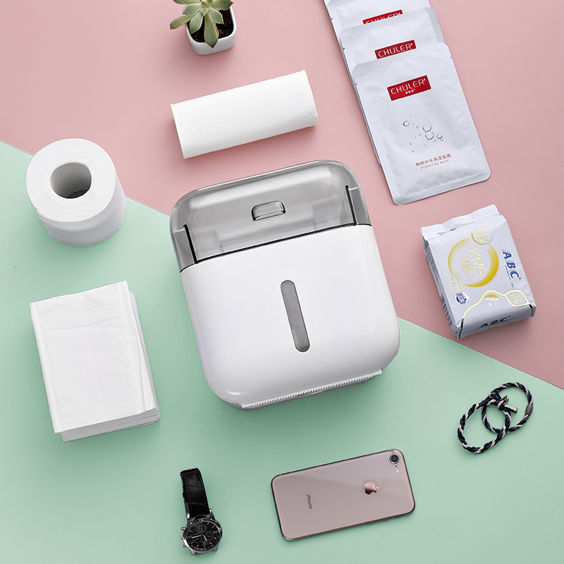 Roll Paper Dispenser with Drawer And Rack