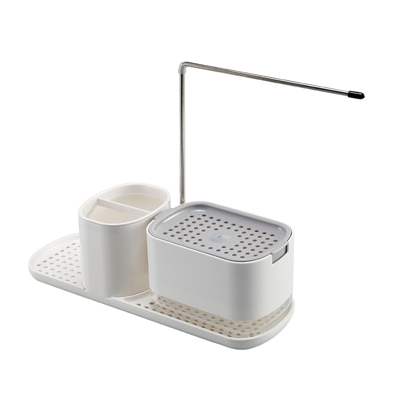 Soap Dispenser with Rack