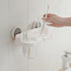 Wall-mounted toothbrush holder cup