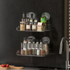 Powerful suction cup storage rack, detachable suspension, drying and drainage shower rack, storage rack, injection molded acrylic bathroom supplies, miscellaneous use storage rack