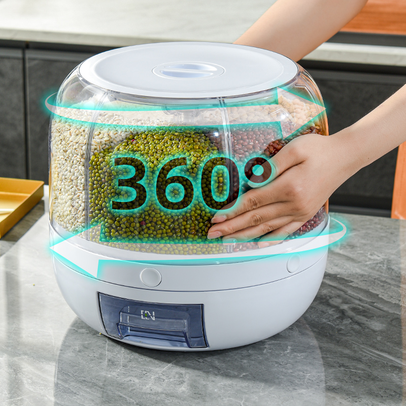 Rotating Grain Storage Container