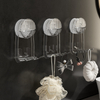  Drill-Free Wall Mounted Vacuum Suction Cup Hooks Holder Flexible Hanging Hanger for Bathroom Kitchen Accessories