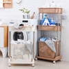 Laundry Shelf with Laundry Basket