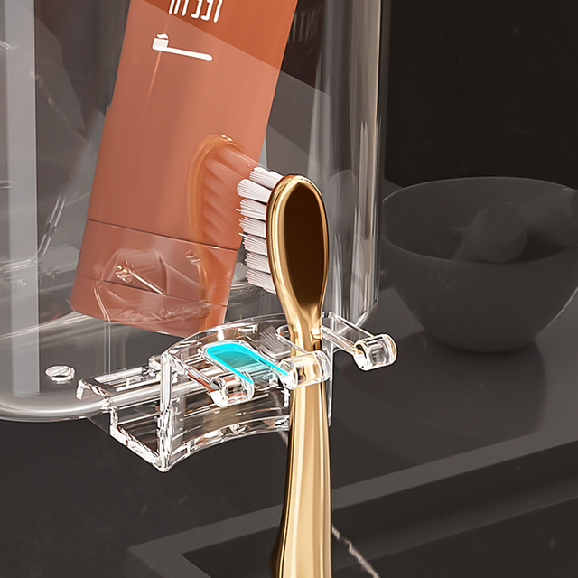 Vacuum suction angle bathroom wholesale acrylic bathroom storage suction cup toothbrush storage rack wall rack