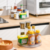 360-degree Multi-functional rotating storage box rack shelf turntable cosmetic seasoning bottle storage tray